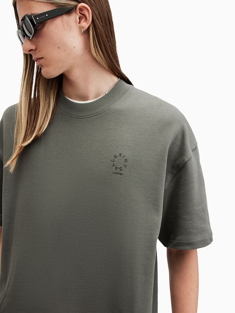 AllSaints Green Haven Short Sleeve Crew T-Shirt - Image 2 of 7