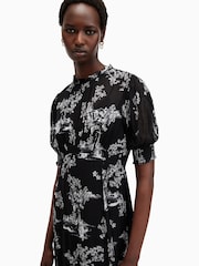 AllSaints Black Laverna Dress - Image 2 of 8