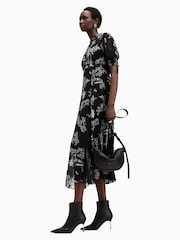 AllSaints Black Laverna Dress - Image 5 of 8
