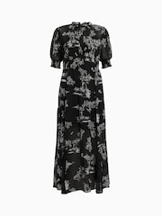 AllSaints Black Laverna Dress - Image 8 of 8