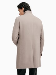 AllSaints Grey Charcoal Hargrove Coat - Image 7 of 9