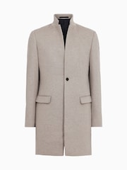 AllSaints Grey Charcoal Hargrove Coat - Image 9 of 9