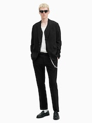 AllSaints Black Heron 100% Cotton Blazer - Image 5 of 7
