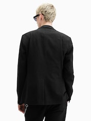 AllSaints Black Heron 100% Cotton Blazer - Image 6 of 7