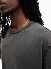 AllSaints Grey Heath Short Sleeve Crew T-Shirt - Image 2 of 7