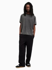 AllSaints Grey Heath Short Sleeve Crew T-Shirt - Image 3 of 7