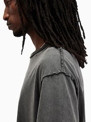 AllSaints Grey Heath Short Sleeve Crew T-Shirt - Image 5 of 7