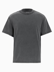AllSaints Grey Heath Short Sleeve Crew T-Shirt - Image 7 of 7