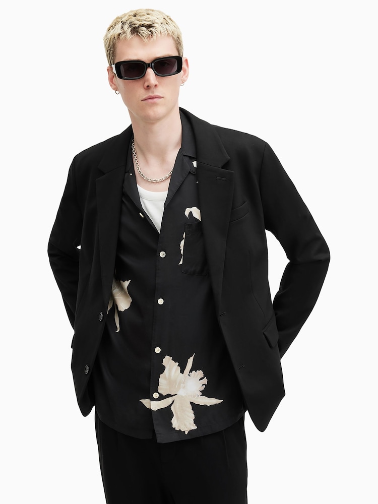 AllSaints Black Helm Blazer - Image 1 of 8
