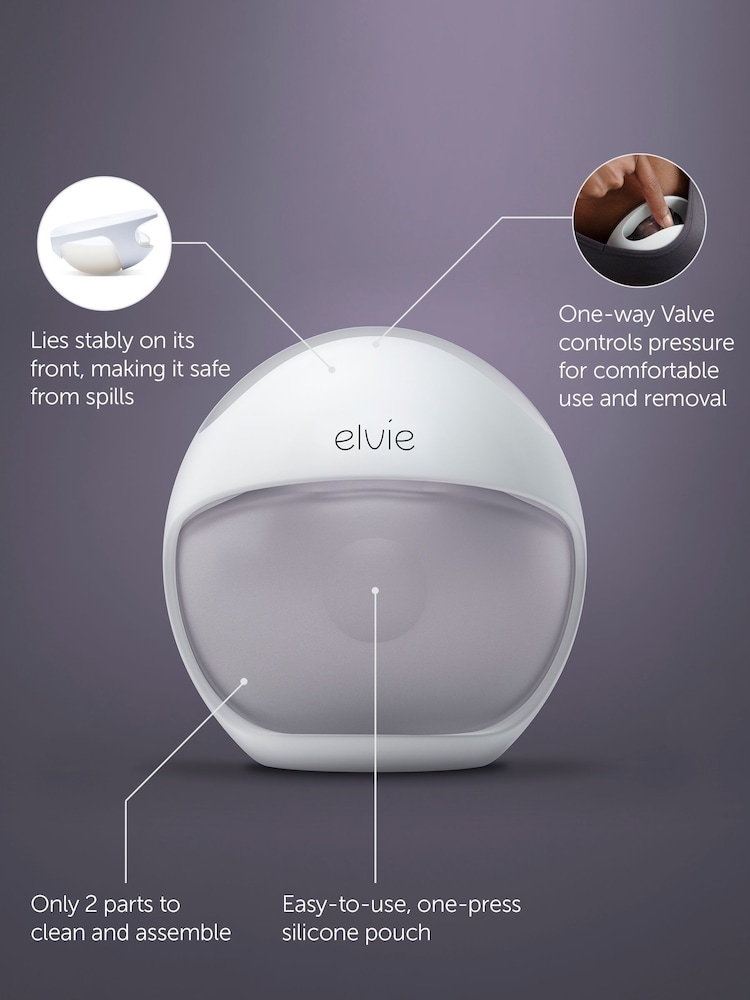Elvie Curve Manual In-Bra Silicone Breast Pump - Image 6 of 6