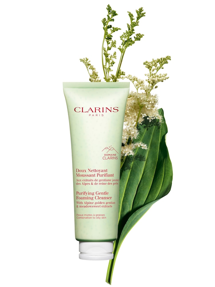Clarins Black/White Purifying Gentle Foaming Cleanser 125ml - Image 2 of 5