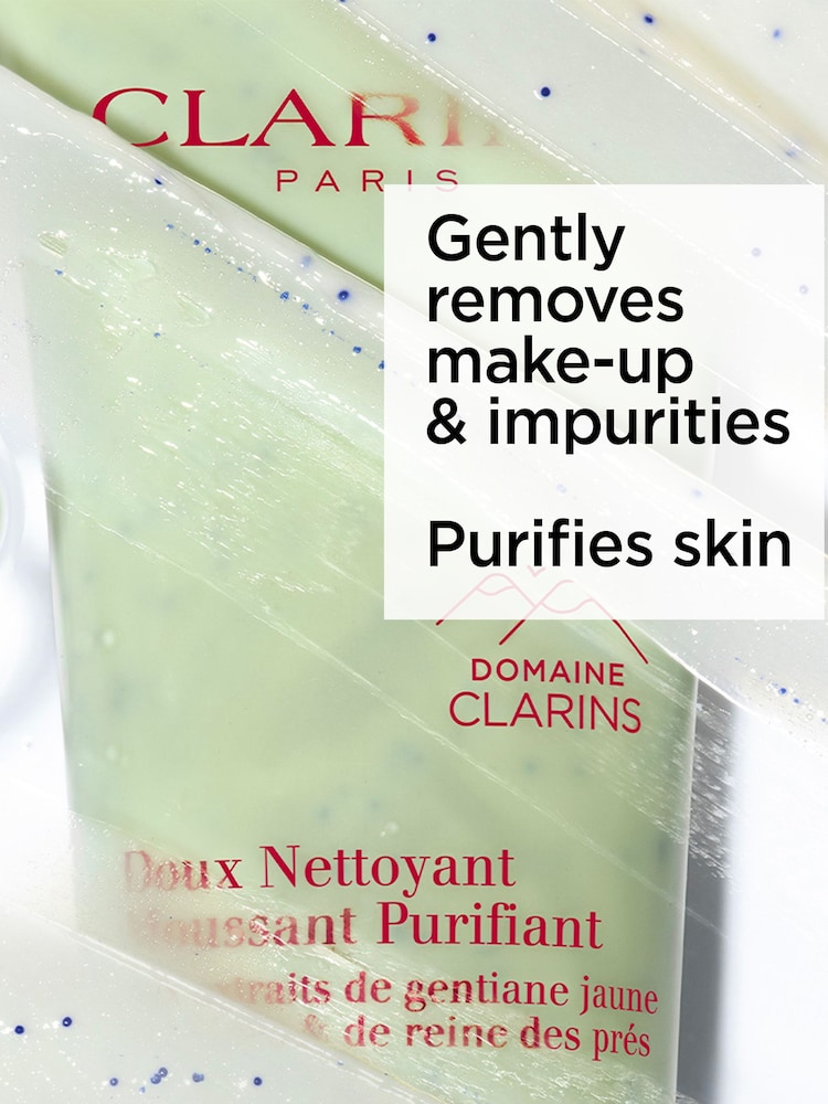 Clarins Black/White Purifying Gentle Foaming Cleanser 125ml - Image 5 of 5