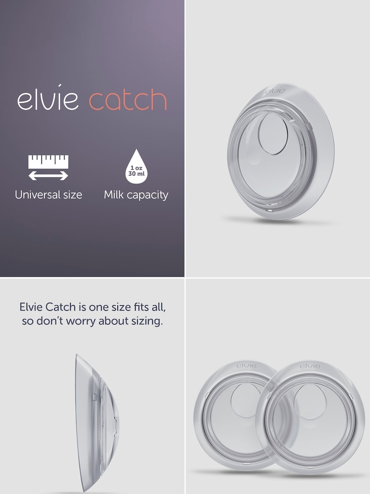 Elvie Catch Pair of Silicone Milk Collection Cups - Image 6 of 6