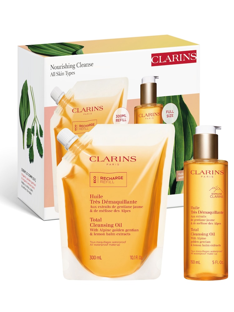 Clarins Black/White Cleansing Oil + Refill Duo Set - Image 1 of 5