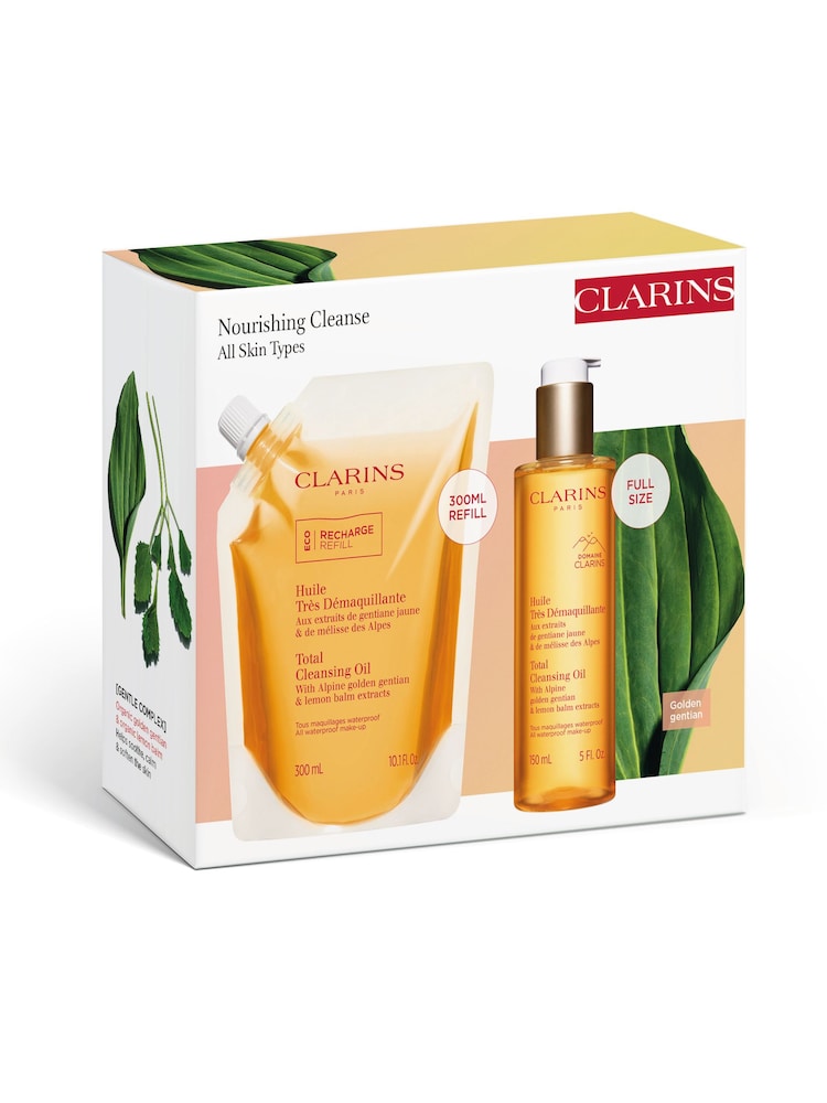 Clarins Black/White Cleansing Oil + Refill Duo Set - Image 2 of 5