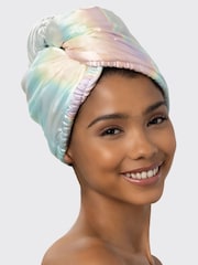 Kitsch Satin Wrapped Hair Towel in Aura - Image 4 of 5