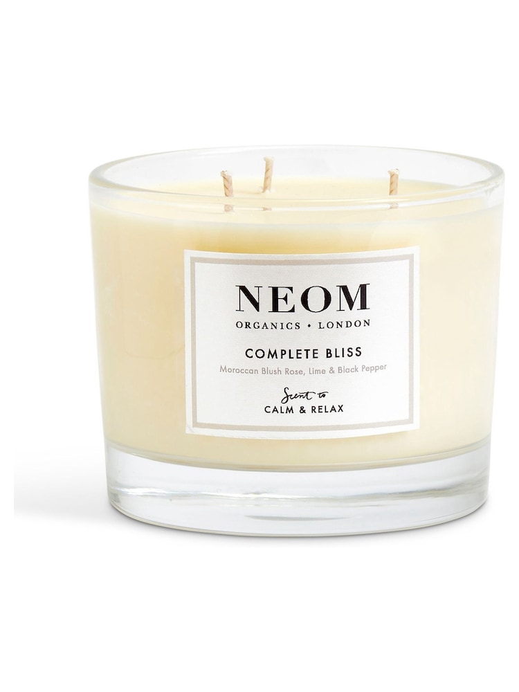 NEOM Complete Bliss Scented Candle 3 Wick - Image 1 of 5 NEOM Complete Bliss Scented Candle 3 Wick - Image 1 of 5