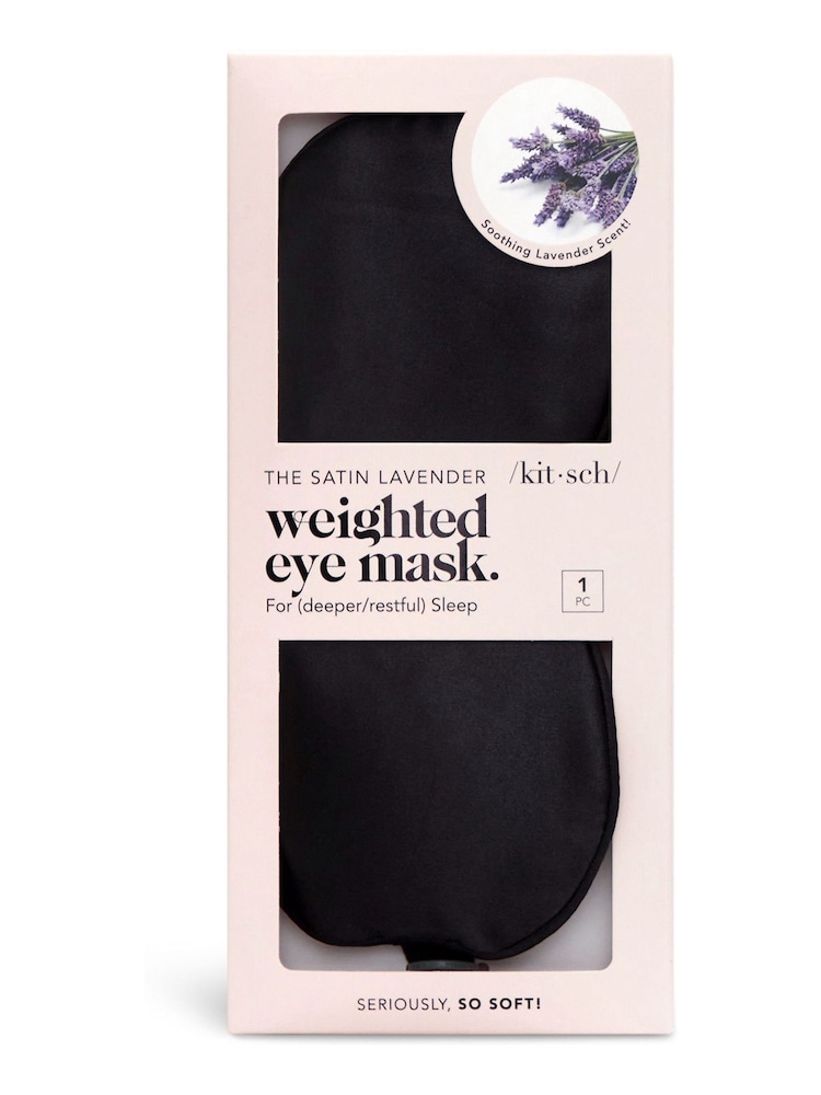 Kitsch Satin Lavender Weighted Eye Mask - Image 1 of 3