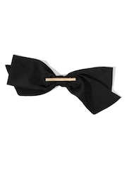 Kitsch Fabric Bow Black Hair Clip - Image 3 of 5