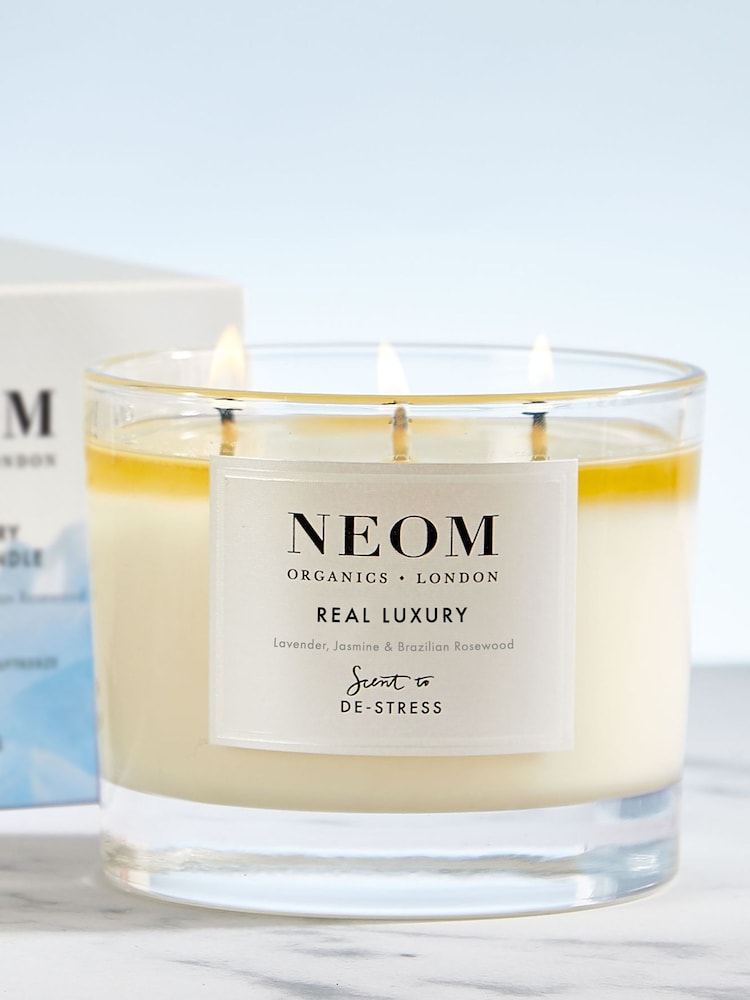 NEOM Real Luxury Scented Candle 3 Wick - Image 2 of 5