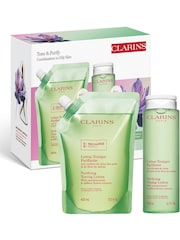 Clarins Black/White Purifying Toning Lotion and Refill Duo Set - Image 1 of 5