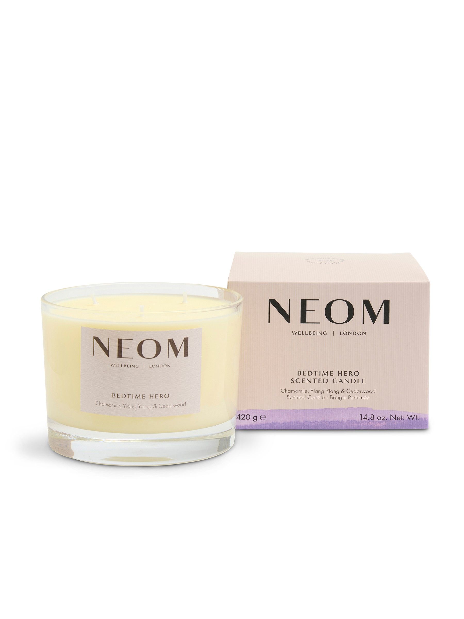 Neom Organics Bedtime Hero Scented Candle 3 Wick 420G - Image 4