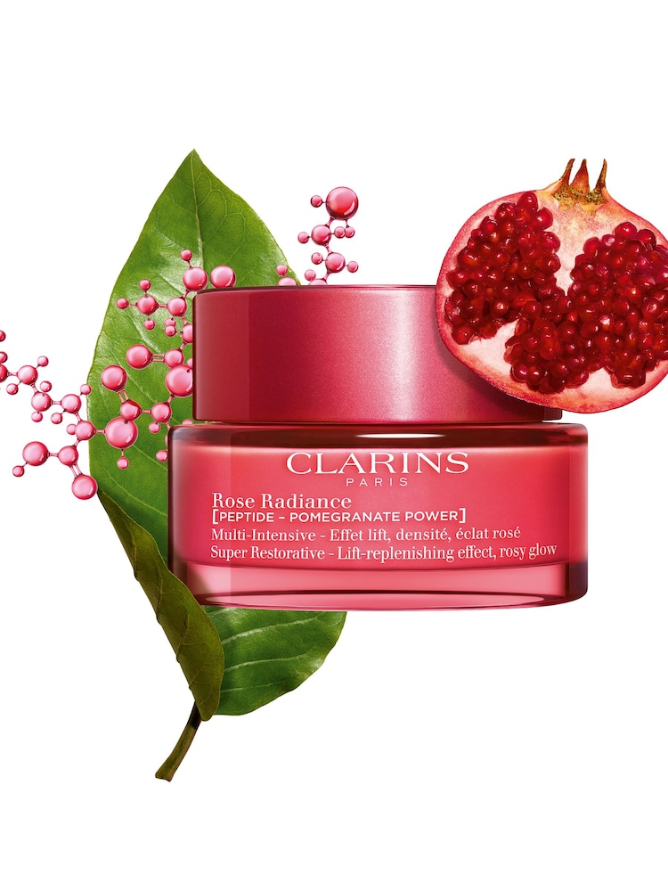 Clarins Black/White Super Restorative Rose Radiance Cream 50ml - Image 2 of 4
