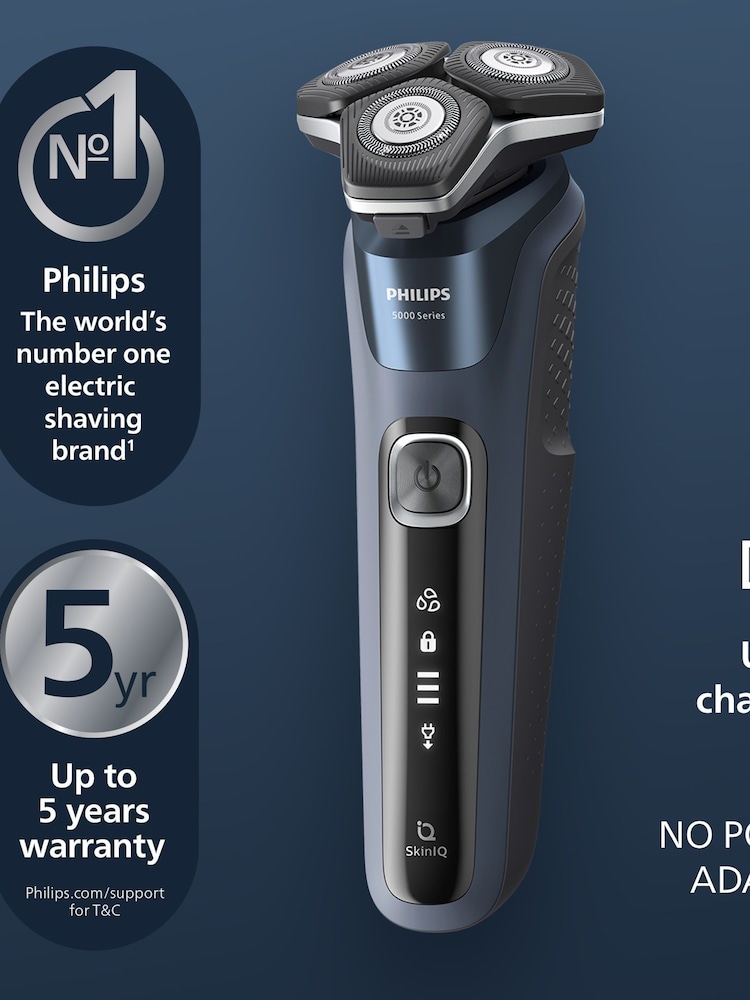 Philips Wet Dry Electric Shaver Series 5000 With Popup Trimmer, Charging Stand And Full LED Display - Image 2 of 7