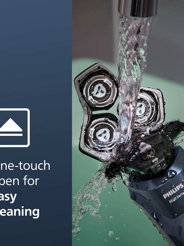 Philips Wet Dry Electric Shaver Series 5000 With Popup Trimmer, Charging Stand And Full LED Display - Image 7 of 7
