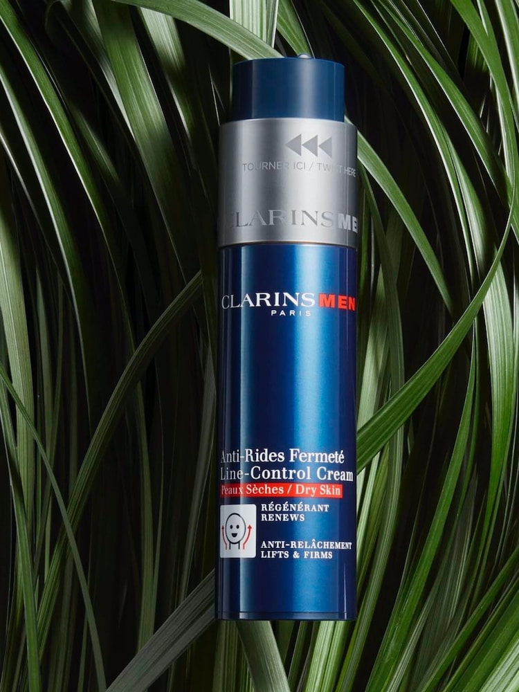 Clarins Mens Dry Skin Line Control Cream 50ml - Image 2 of 5