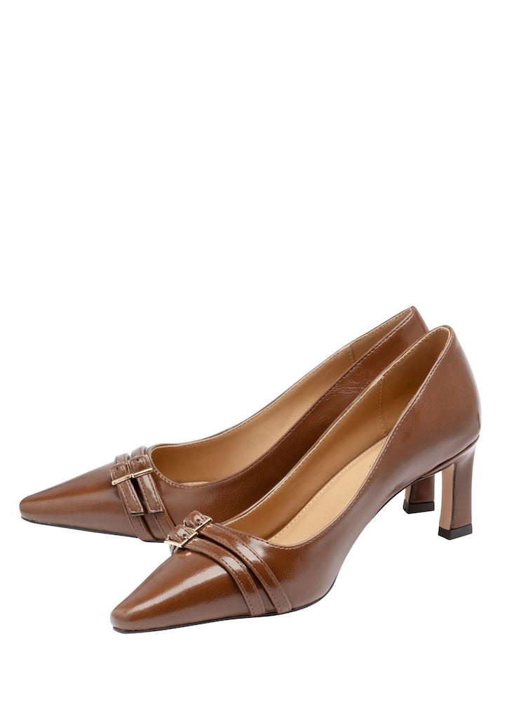 Lotus Brown Heeled Shoes - Image 2 of 4 Lotus Brown Heeled Shoes - Image 2 of 4