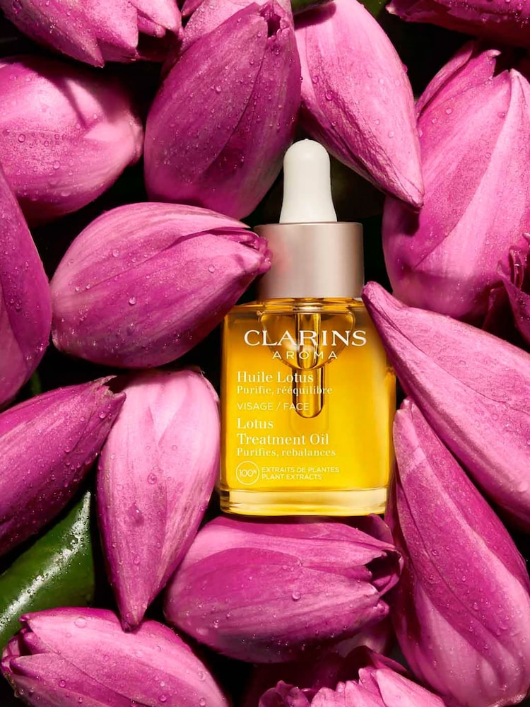 Clarins Lotus Face Treatment Oil 30ml - Image 2 of 5