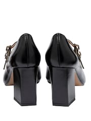 Lotus Heeled Mary Jane Shoes - 4суретінің 3 суреті