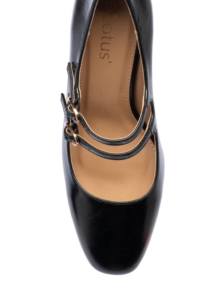 Lotus Heeled Mary Jane Shoes - 4суретінің 4 суреті Lotus Heeled Mary Jane Shoes - 4суретінің 4 суреті