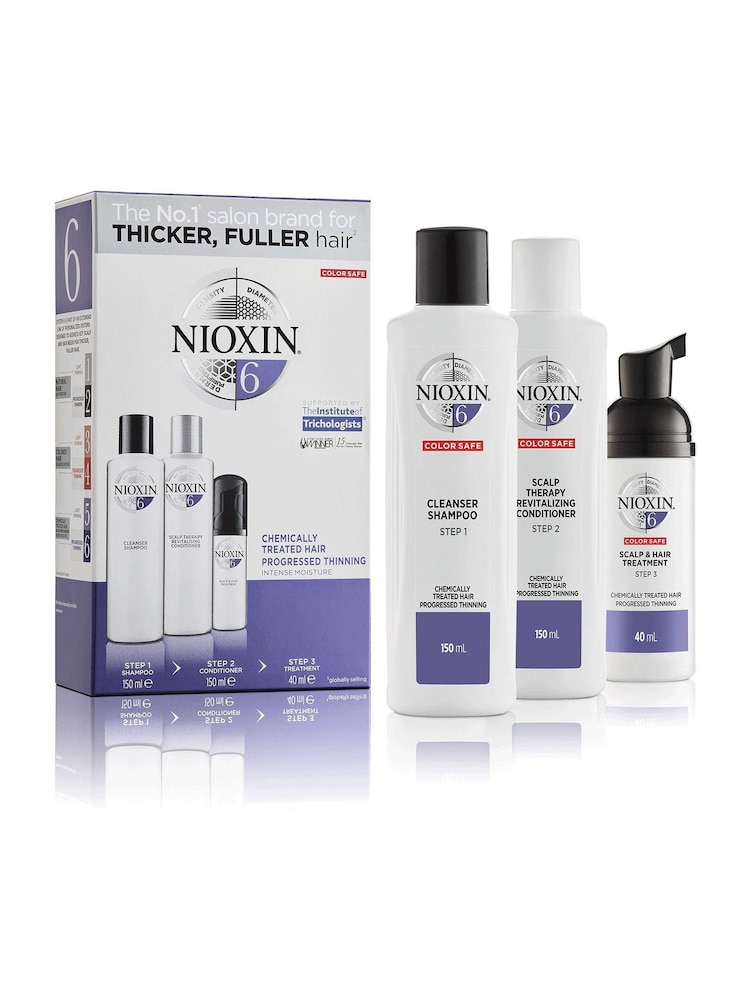 Nioxin 3 Part System 6 Trial Kit for Chemically Treated Hair with Progressed Thinning - Image 1 of 1