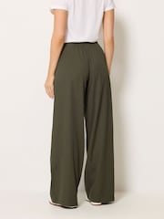 Long Tall Sally Green Triple Pleated Front Trousers - Image 3 of 6
