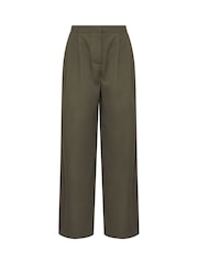 Long Tall Sally Green Triple Pleated Front Trousers - Image 5 of 6