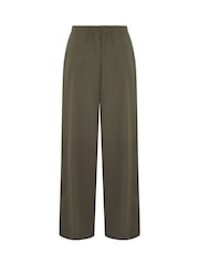 Long Tall Sally Green Triple Pleated Front Trousers - Image 6 of 6