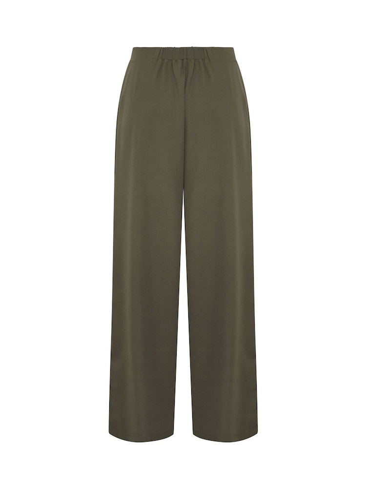 Long Tall Sally Green Triple Pleated Front Trousers - Image 6 of 6 Long Tall Sally Green Triple Pleated Front Trousers - Image 6 of 6