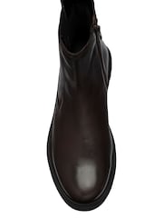 Lotus Brown Leather Zip-Up Ankle Boots - Image 4 of 4