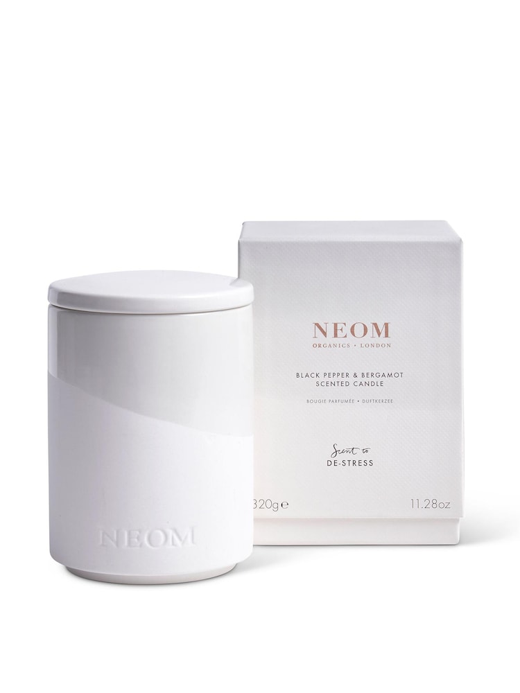 NEOM Black Pepper and Bergamot Scented Candle 320g - Image 1 of 5