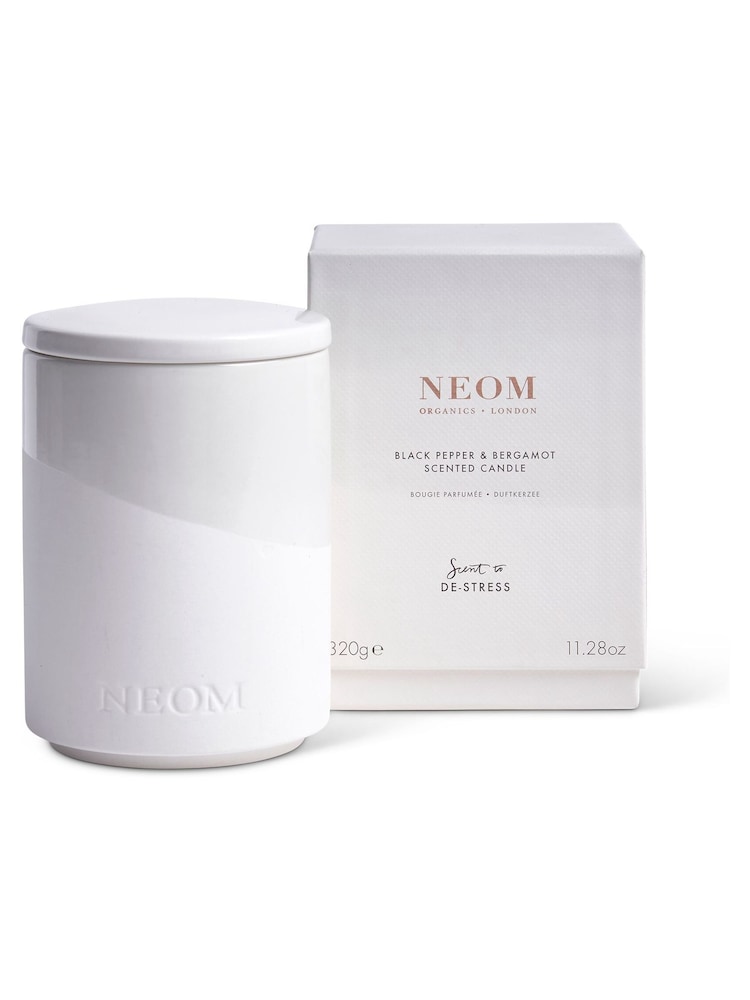 NEOM Black Pepper and Bergamot Scented Candle 320g - Image 2 of 5