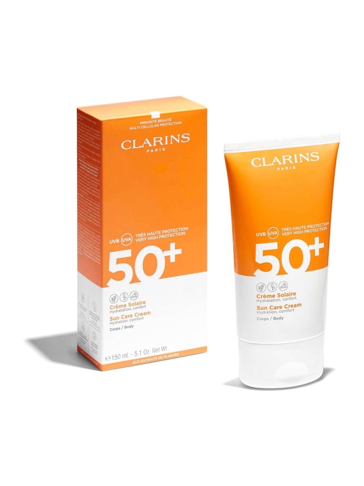 Clarins Sun Care Cream UVB/UVA 50+ for Body 150ml - Image 2 of 5