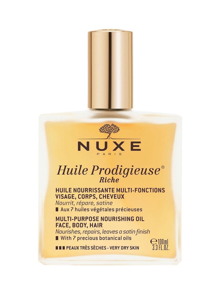 Nuxe Huile Prodigieuse® Riche Multi-Purpose Dry Oil for Face, Body and Hair 100ml - Image 1 of 5