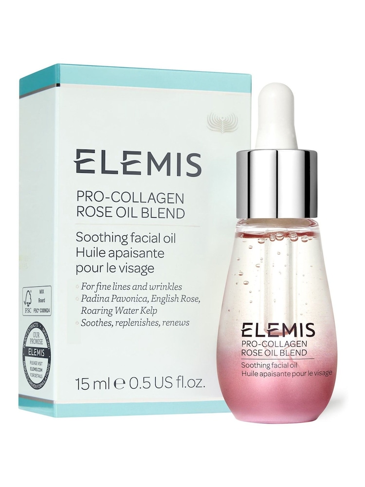 ELEMIS Pro-Collagen Rose Facial Oil Blend 15ml - Image 3 of 3