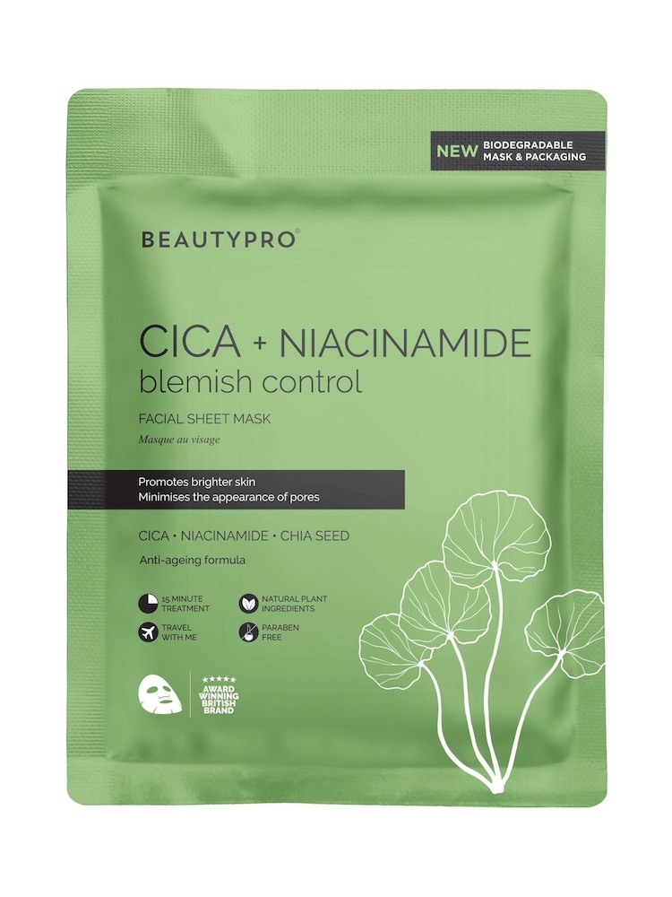 BeautyPro Cica + Niacinamide Facial Sheet Mask - Image 1 of 5