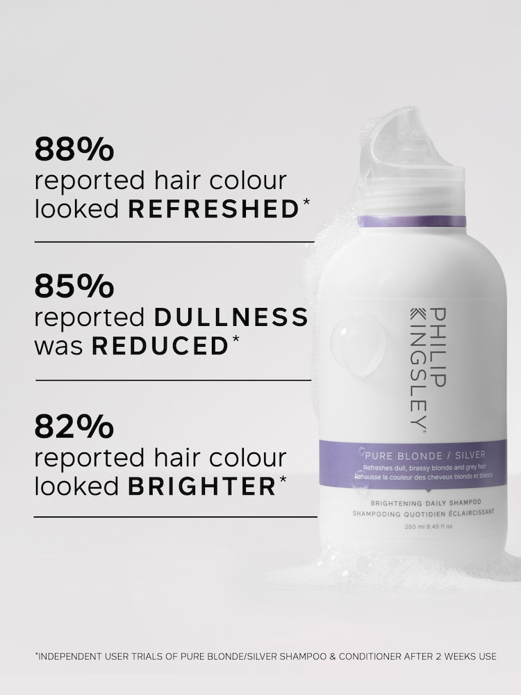 Philip Kingsley Pure Blonde/Silver Brightening Daily Shampoo 250ml - Image 2 of 5