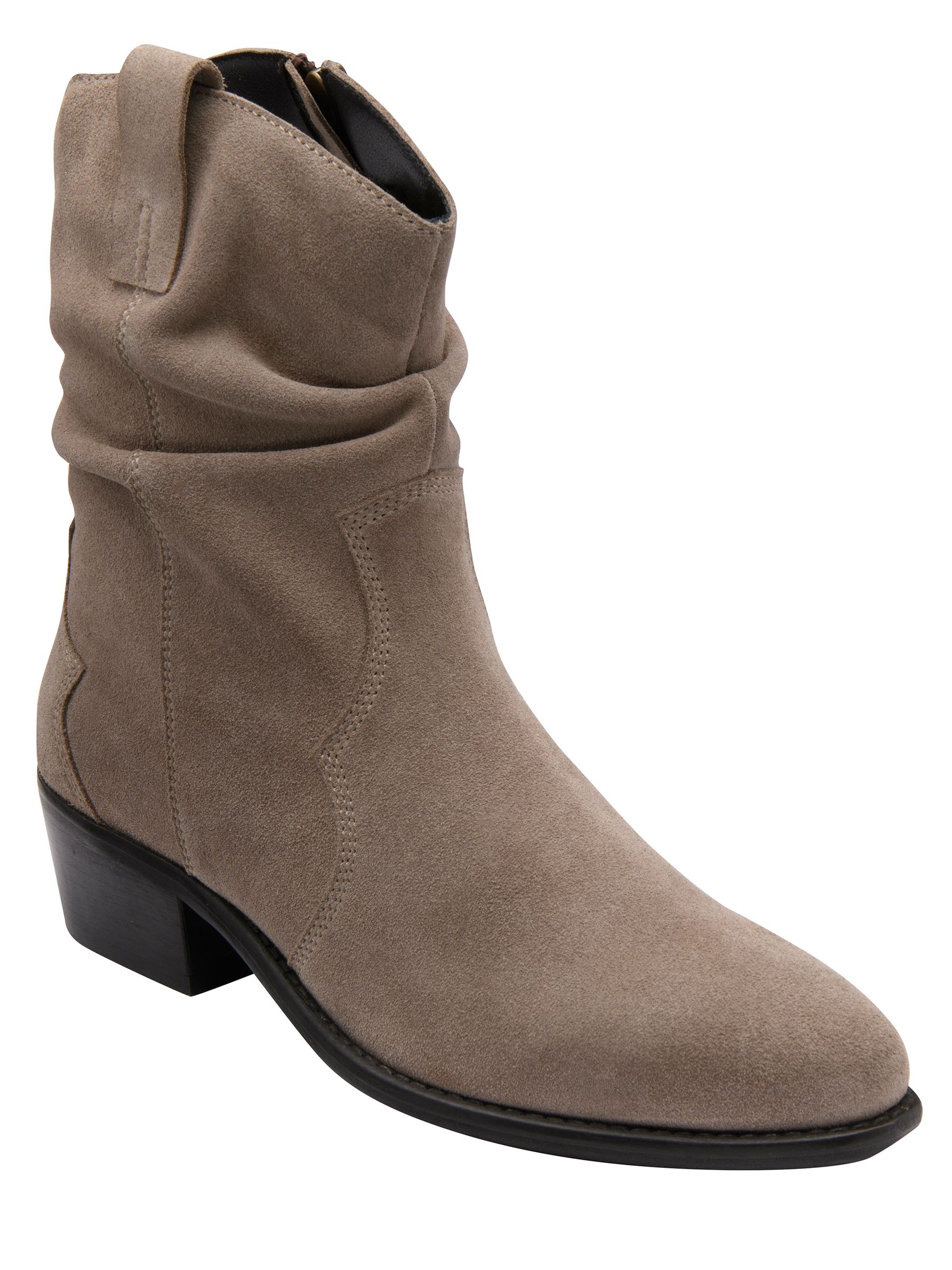 Lotus Women's Natural Western Inspired Suede Cowboy Boots - Image 1