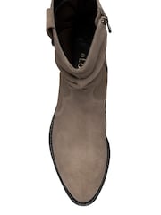 Lotus Western Inspired Suede Cowboy Boots - Εικόνα 2 του 4