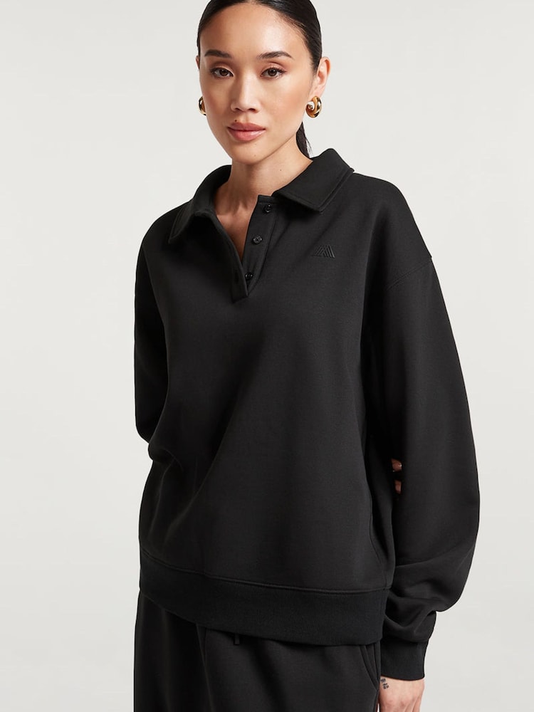 4th Arq Black Elliot Collared Sweatshirt - Image 1 of 5